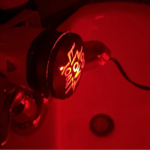 Vibrant Red Abstract Art Piece - Picture 2 of 3